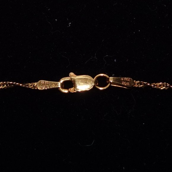 Vintage 18K gold ball chain, 26" - Picture 3 of 3